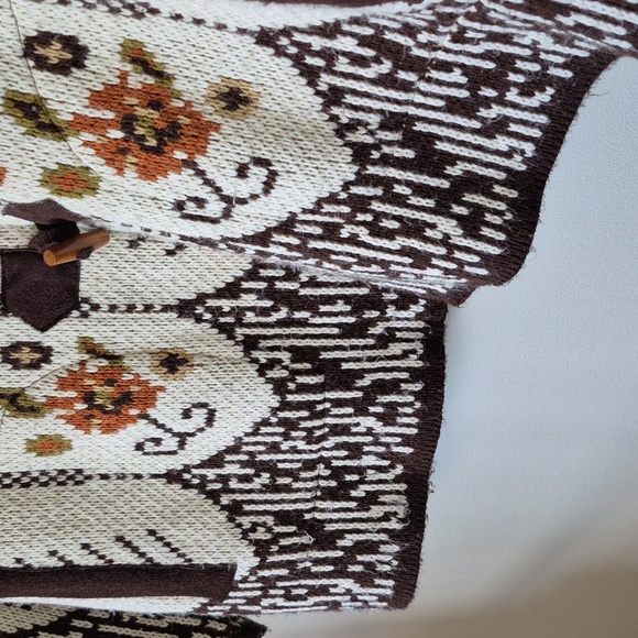 Vintage Cabincore Grandpa Cardigan Sweater Coat, Size L - Picture 8 of 10